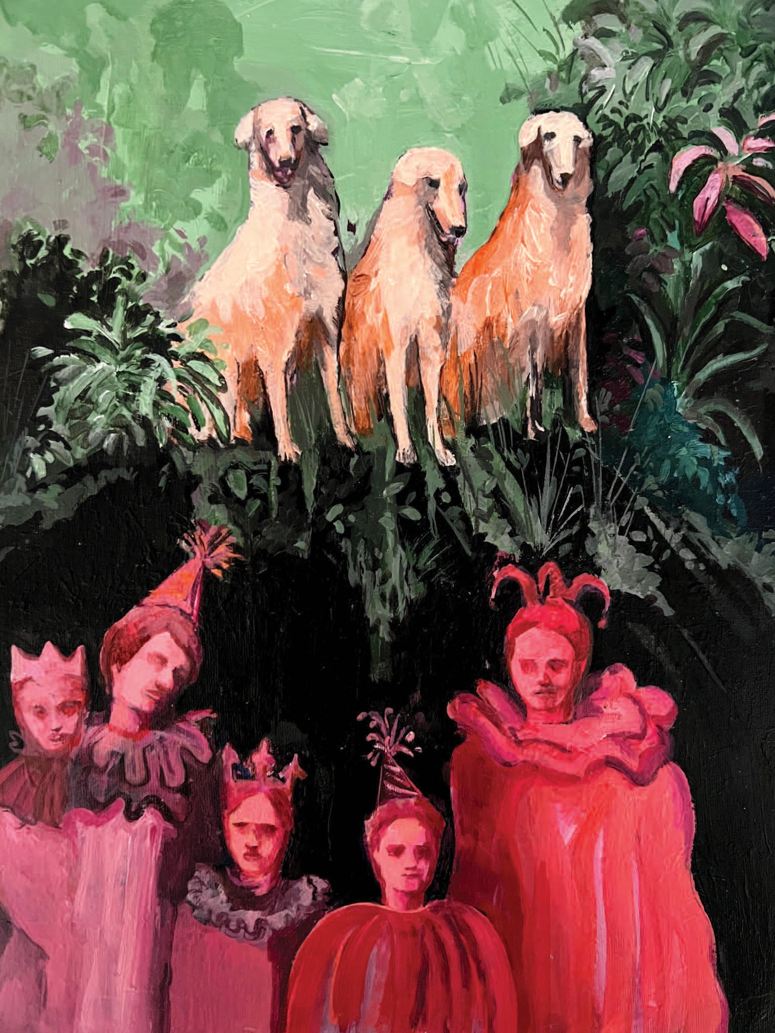21×29.5cm / Royal family / Acrylic on canvas pad