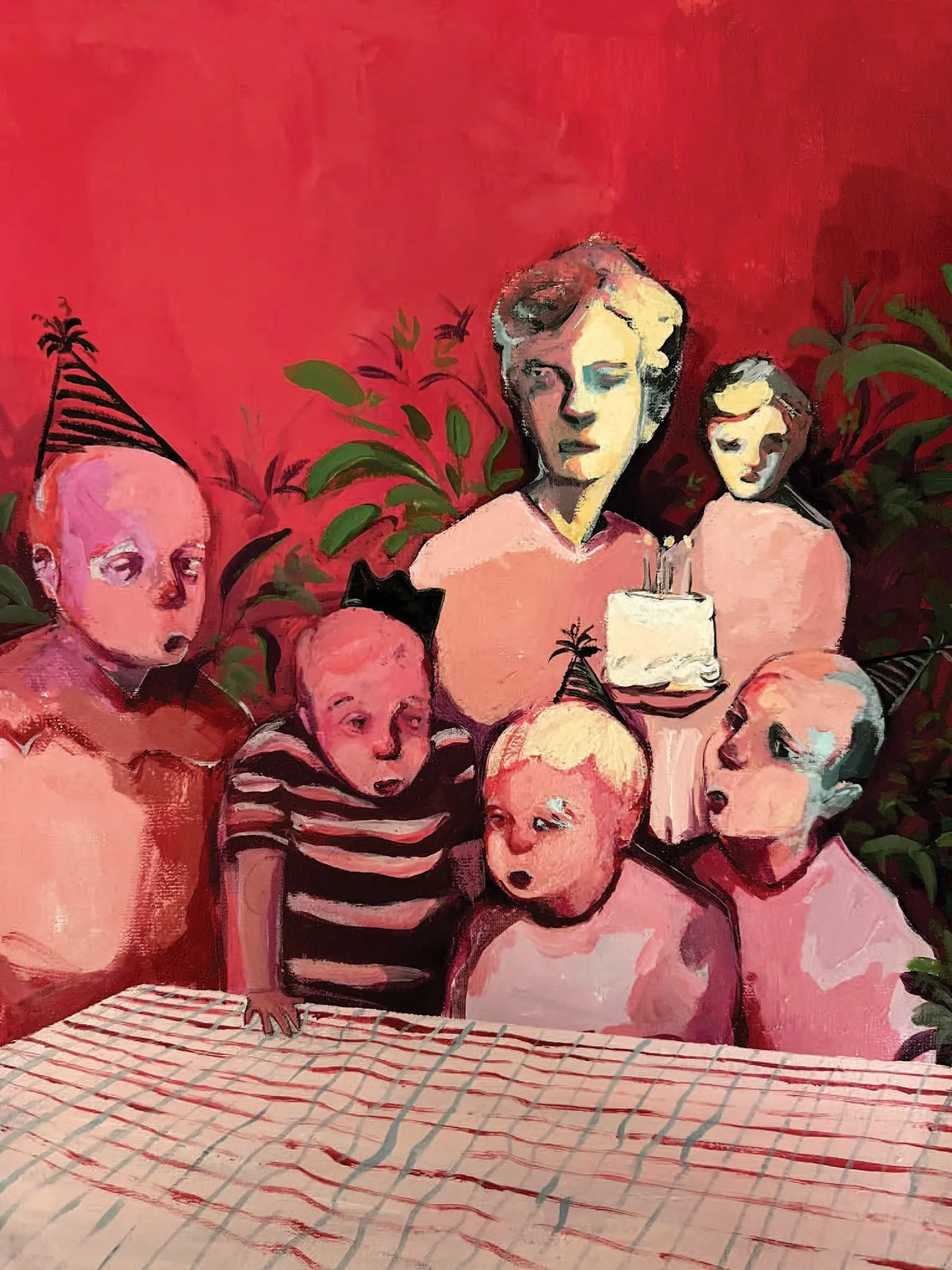 37.5×29cm / The coronation ceremony / Acrylic on canvas pad